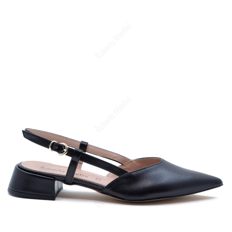 Francy Décolleté Ballerina with Black Strap