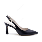 Décolleté Slingback Elsa con Cinturino Nero