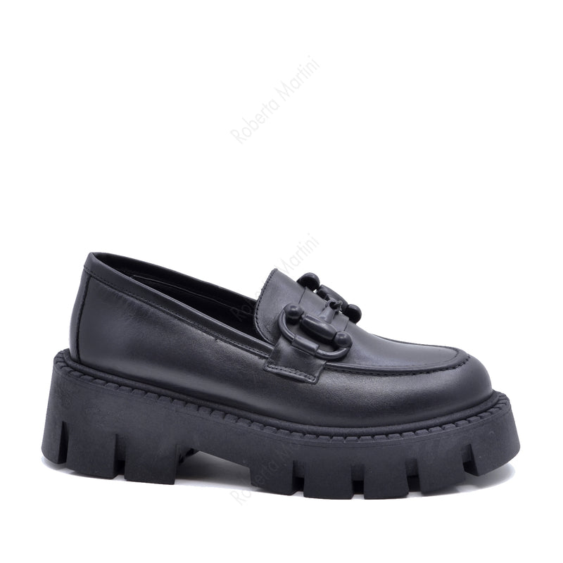 Chiara Black Moccasin