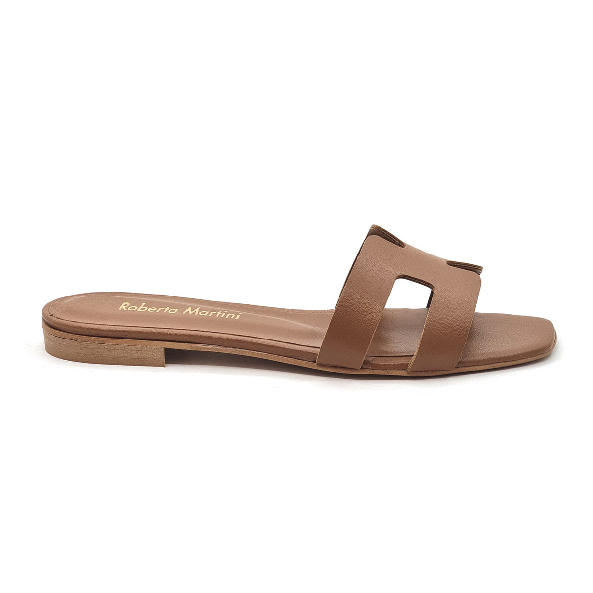 Paris leather flat sandal