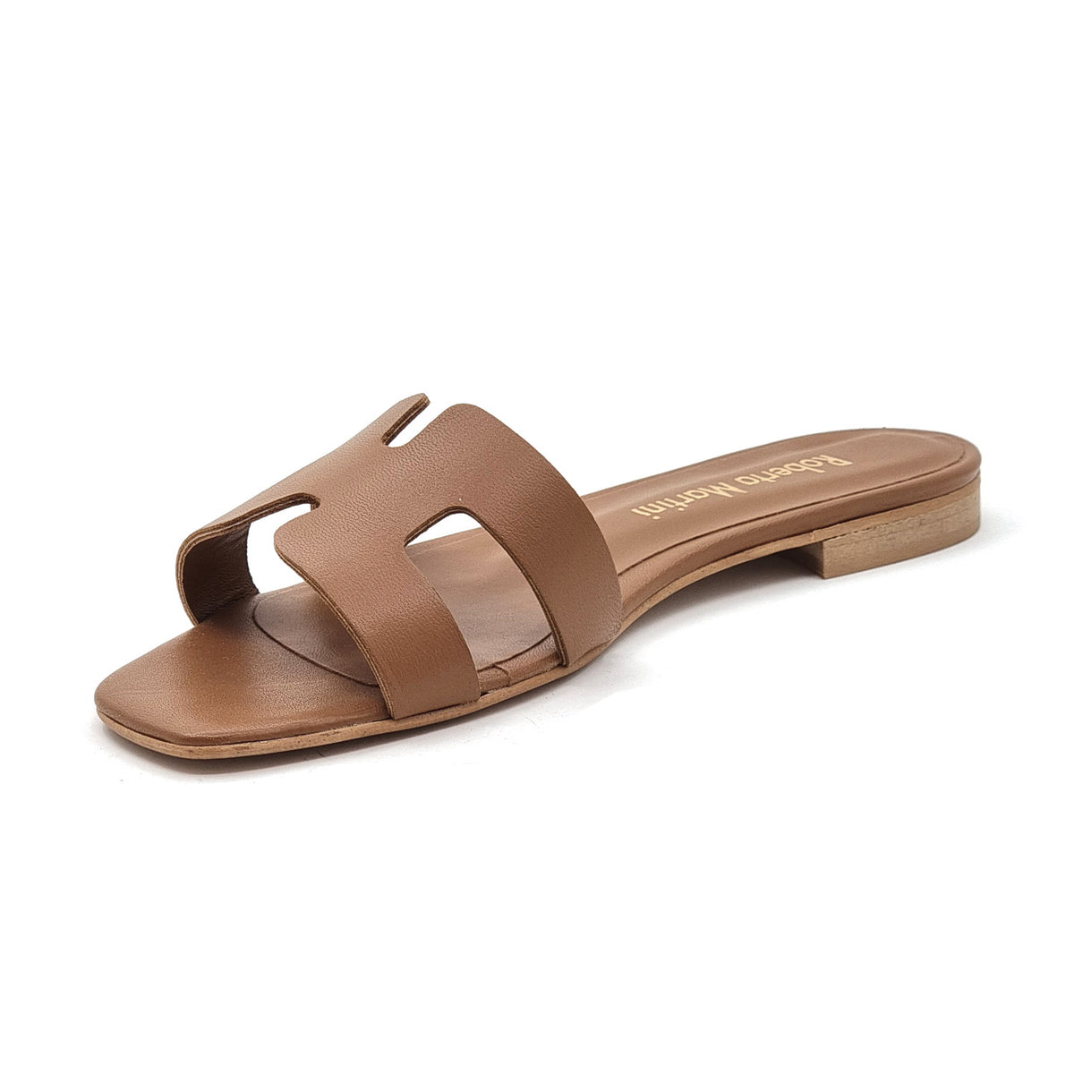 Paris leather flat sandal