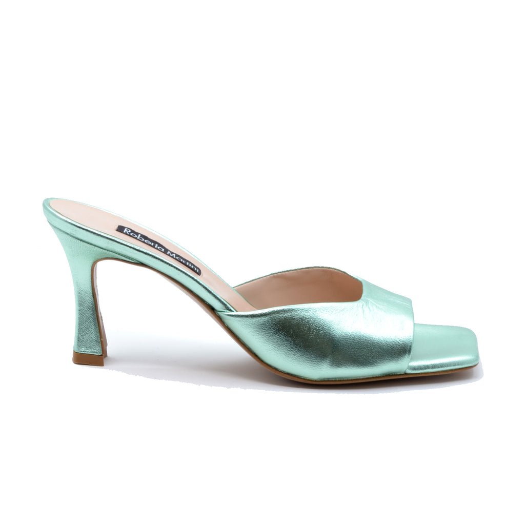 Mule Ibiza Nappa Aquamarine