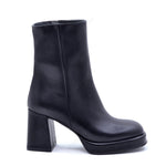 Maggie Ankle Boot in Black Leather